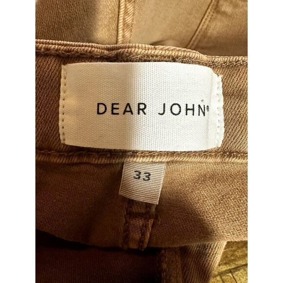 DEAR JOHN Women's Gisele Skinny Ankle Denim Jeans Brown/Butterscotch Size 33 - Picture 2 of 12